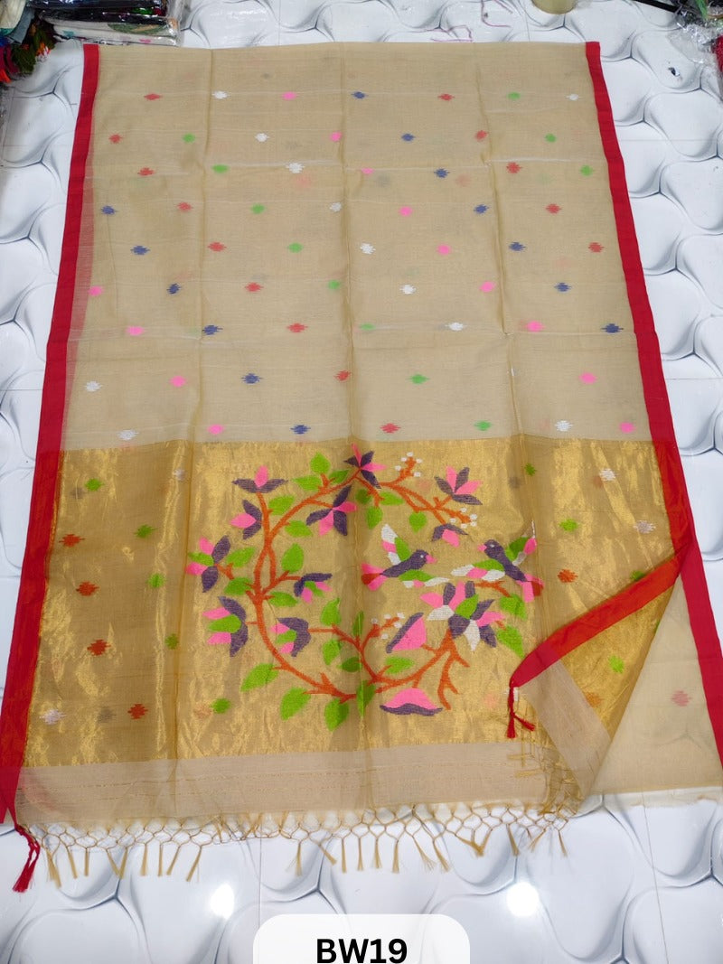 MUSLIN JAMDHANI PAITHANI JAMDHANI SAREE