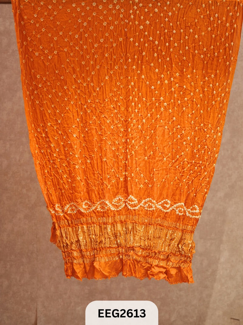 MODAL BANDHEJ DUPATTA WITH TISSUE BORDER