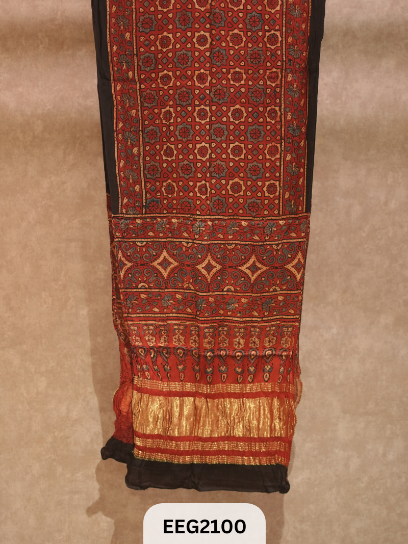 MODAL AJRAKH TISSUE STOLE