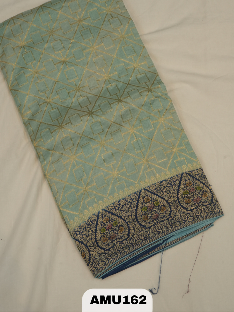 BANARAS RUSSIAN SILK SAREE WITH PRINTED