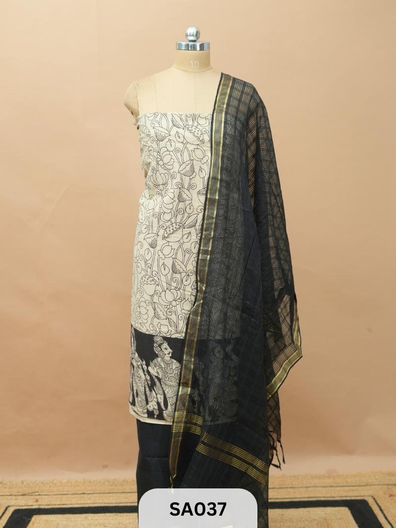 Kalamkari Handblock Salwar Suit 3 pcs