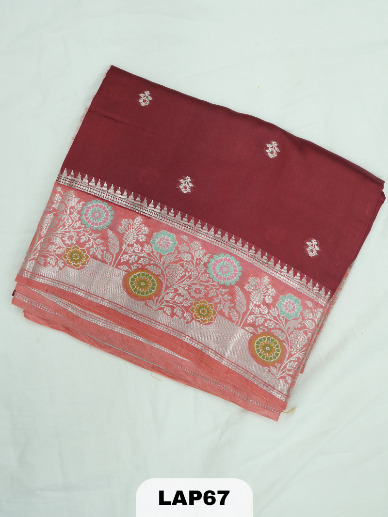 Banaras kora dupion silk saree