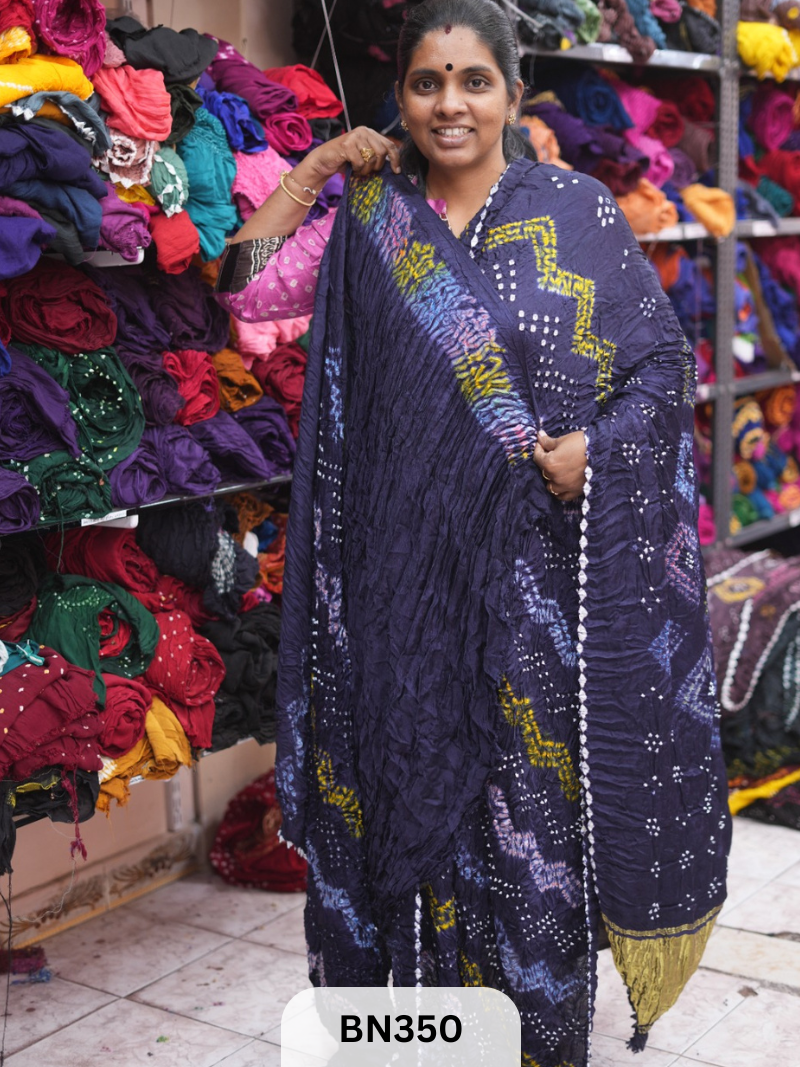 SEMI GAJI - NEW SHIBORI MULTI COLOUR