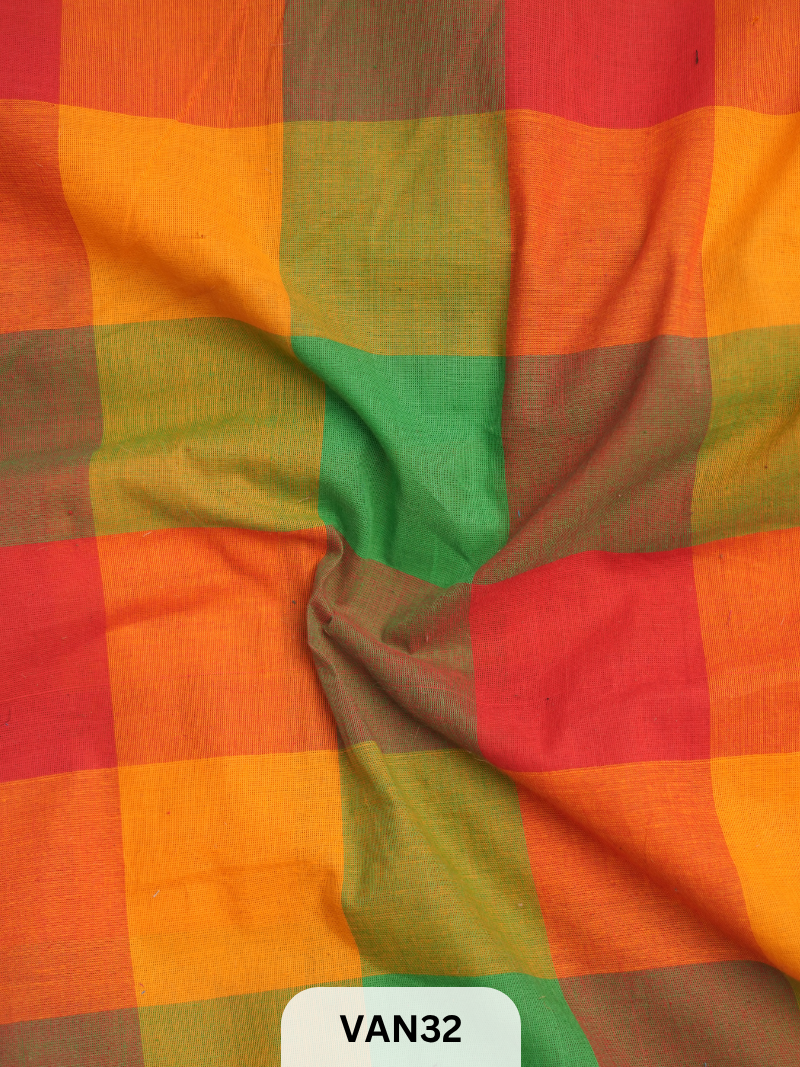 MADRAS KATTAM FABRIC - 1 MTR