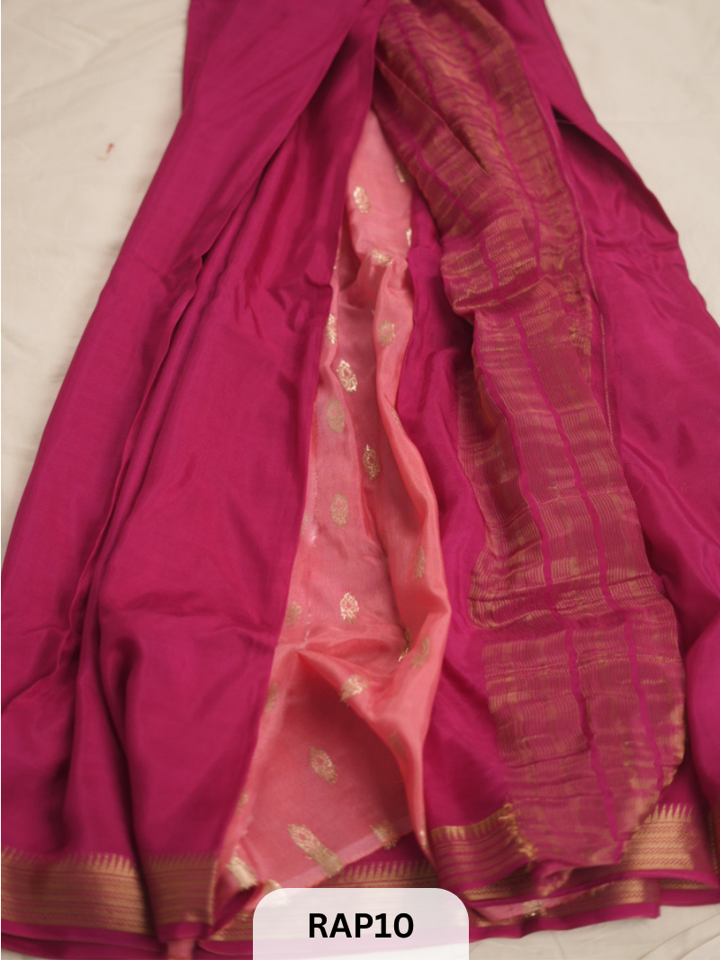 SEMI MYSORE CREPESILK SAREE