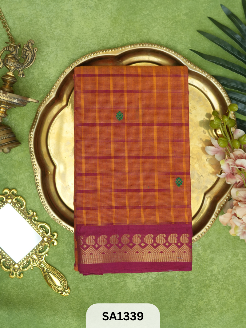 CHETTINAD COTTON SAREE | KAI BOTTA