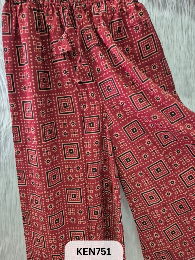 COTTON NATURAL PROCESS PALAZO (22-40INCH)