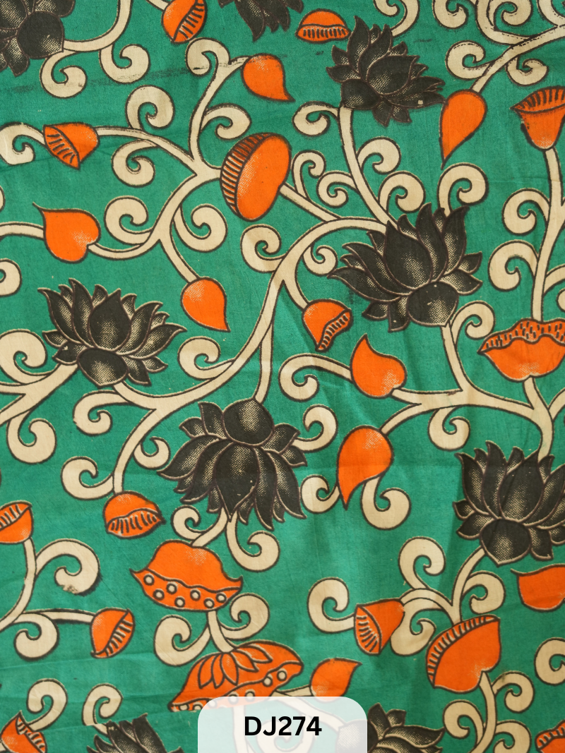 Kalamkari Hand printed - Fabric -1mtr