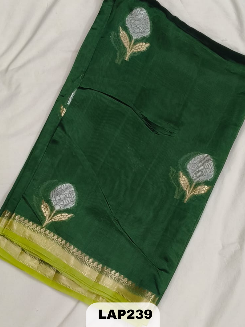 Banaras kora dupion silk saree