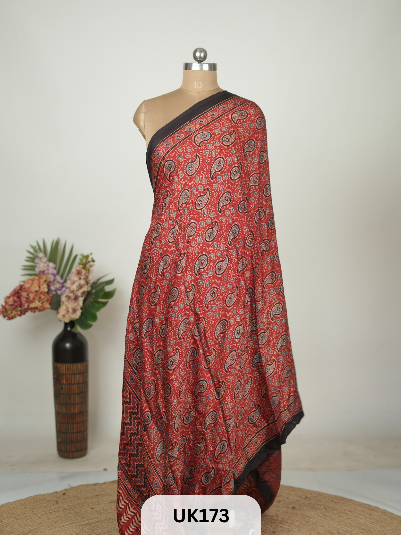 MODAL HANDBLOCK DUPATTA