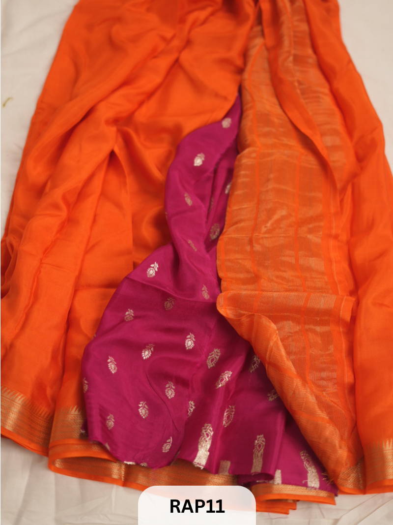 SEMI MYSORE CREPESILK SAREE