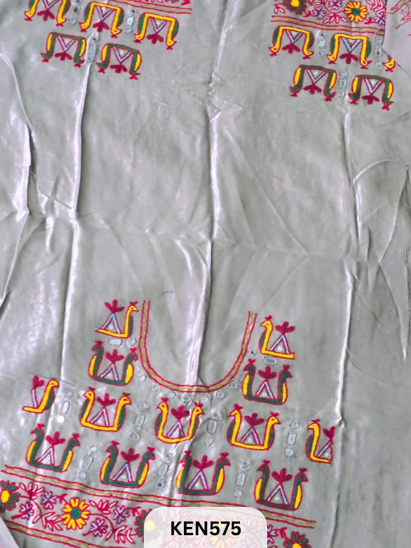 MASHRUSILK HAND AARIWORK UNSTITCHED BLOUSEPIECE