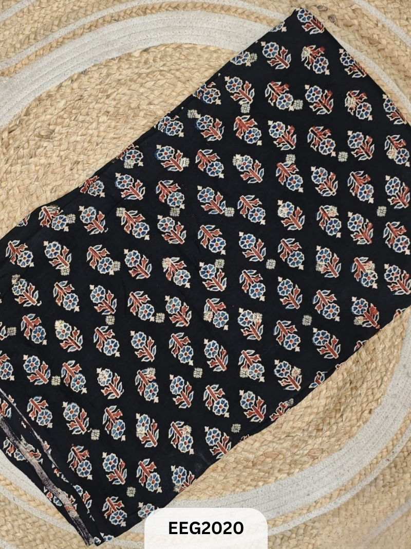 DOLA SILK AJRAKH FABRIC-1MTR