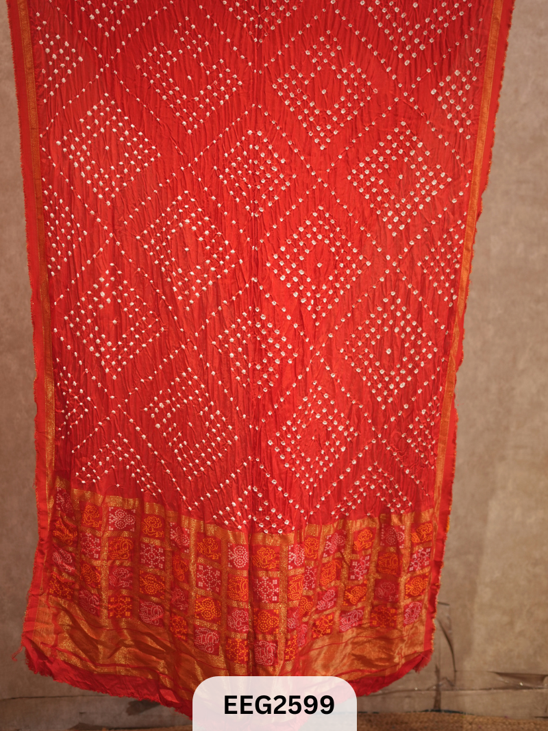 MODAL FUSIOIN SAREE WITH DOLA BORDER - EXCLUSIVE