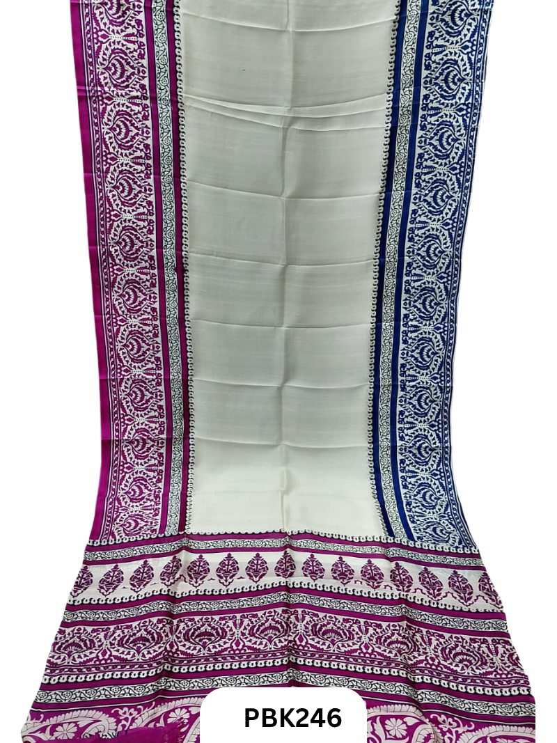 Pure Bishnupuri Silk Saree