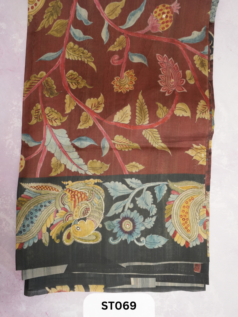 SEMI TUSSAR WITH PETTA WORK