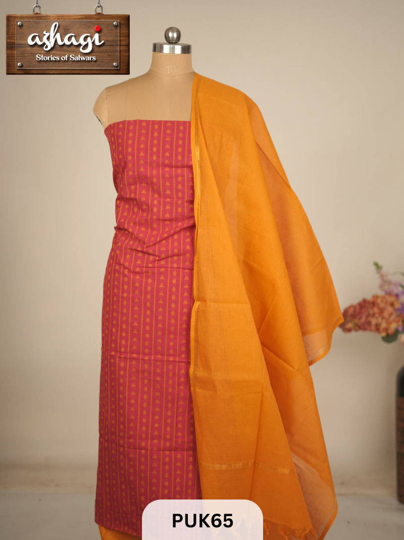 COTTON 1000 BUTTA SALWAR SUIT - 3PCS