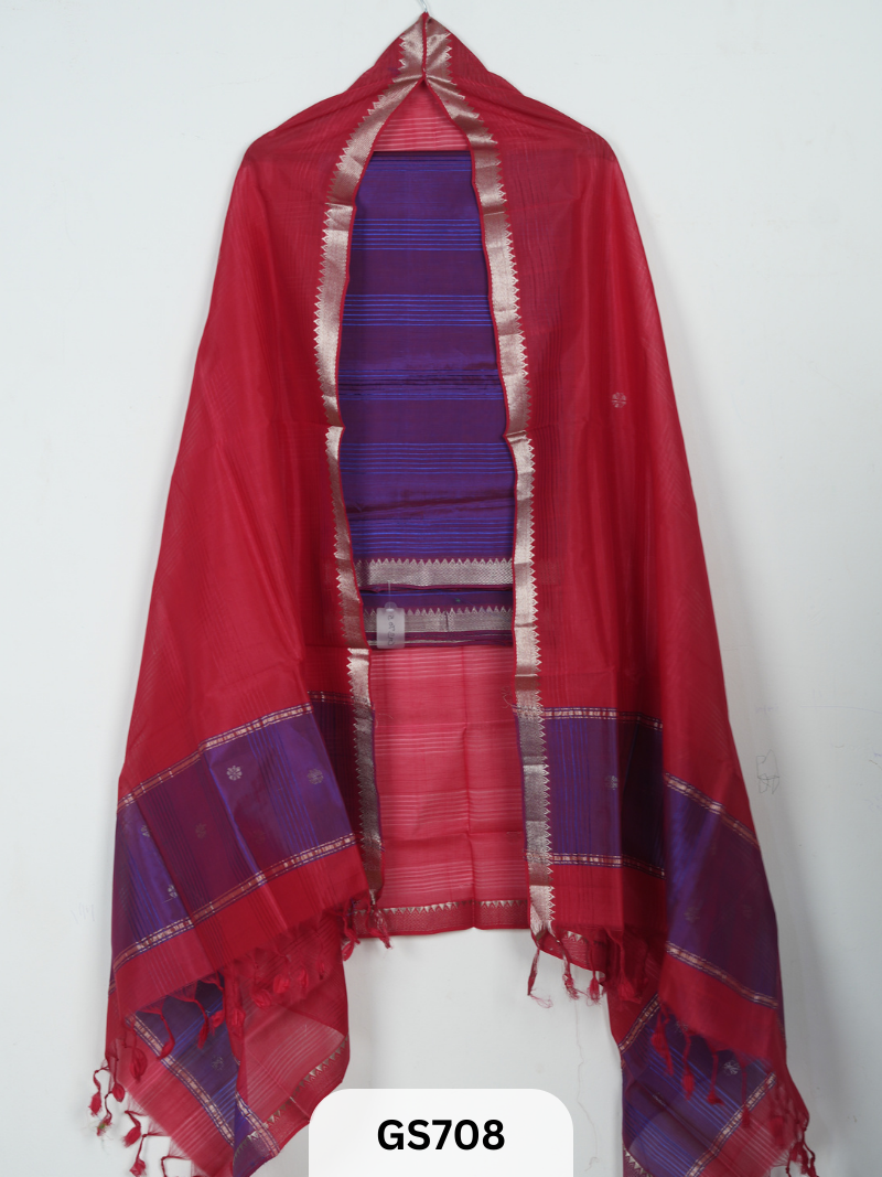 Mangalgiri Patu salwar suit-2pcs