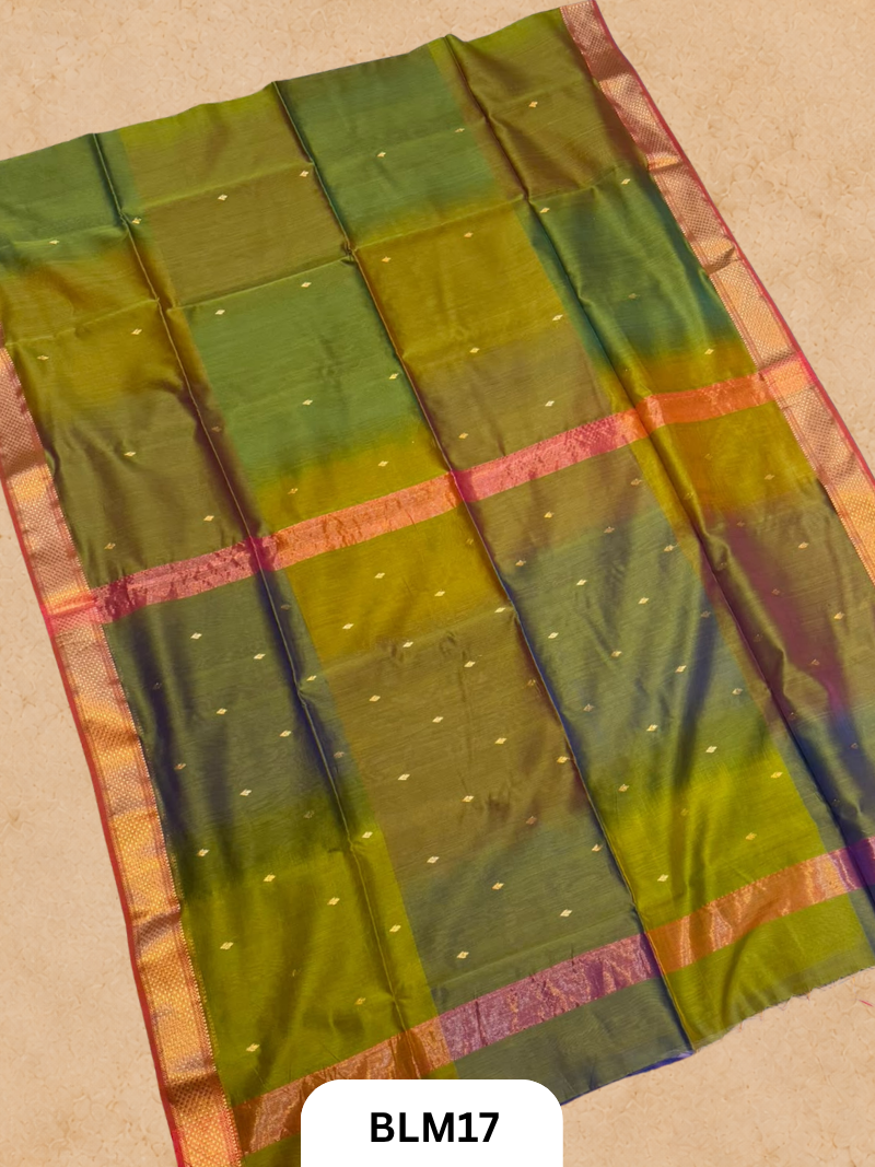 Diya Butti And Border Shaded Saree