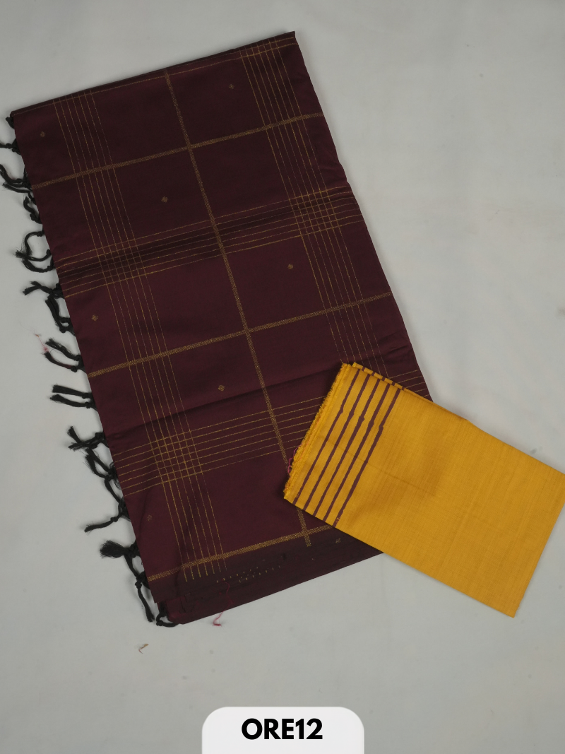 South cotton handblock print saree