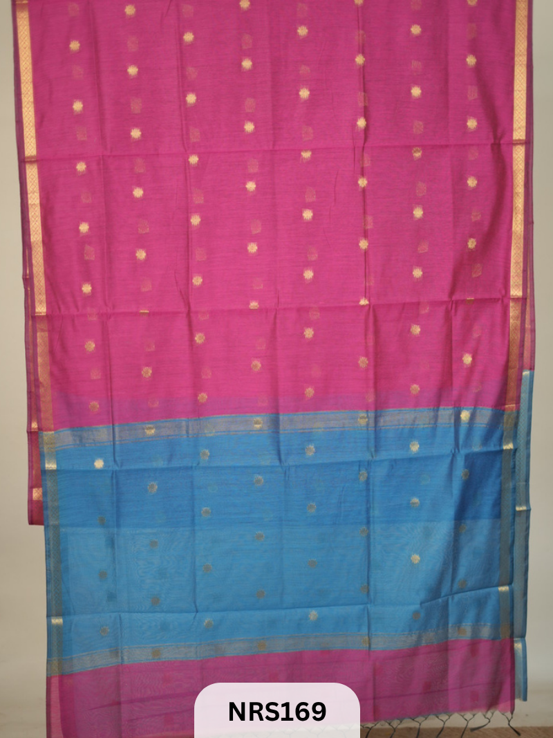 CHANDERI INSPIRED MAHESWARI SAREE