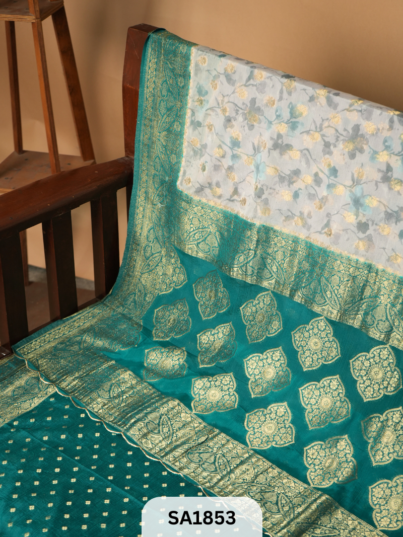 MYSORE PURE CHINNON CREPE RICH PALLU