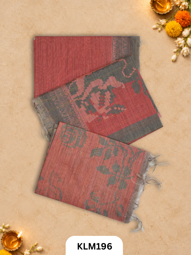 Semi Tussar Salwar Unstitched 3Pc Set