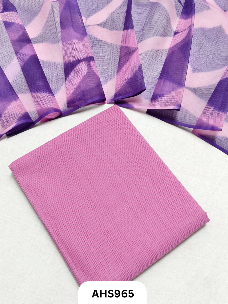 Pure Kota Cotton Shibori Print Dress Material Top & Dupatta 2.5mtr