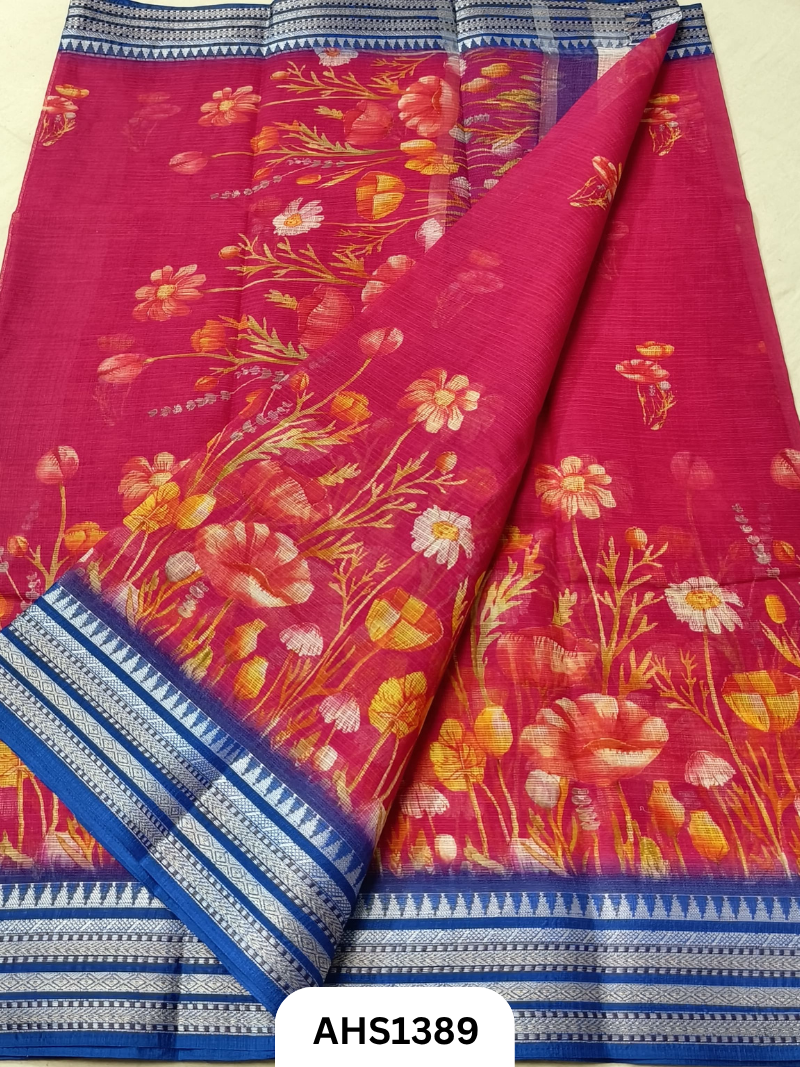 Pure Kota Cotton Digital Print Saree