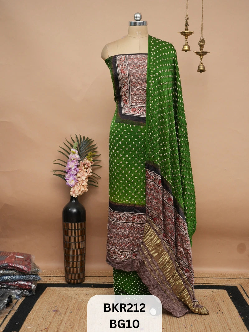 BANDHANI AJRAKH WITH LAGDI PATTA | SALWAR SUIT