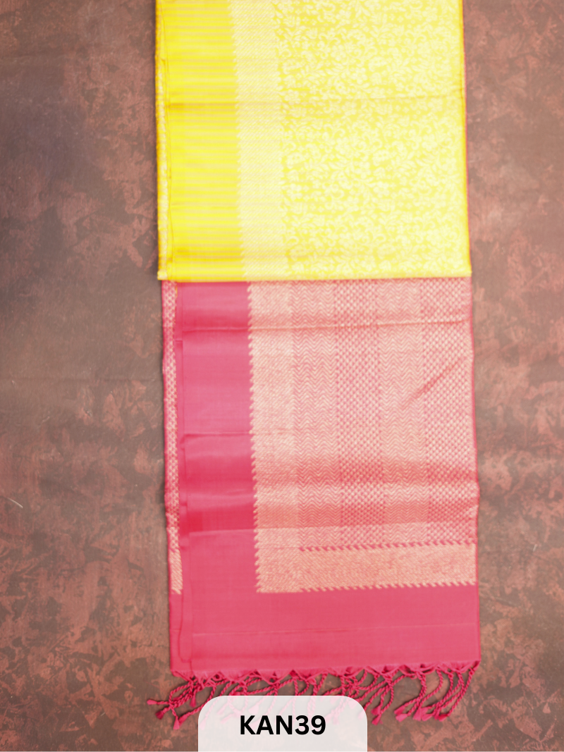 KANCHIPURAM HANDLOOM PURE SOFT SILK