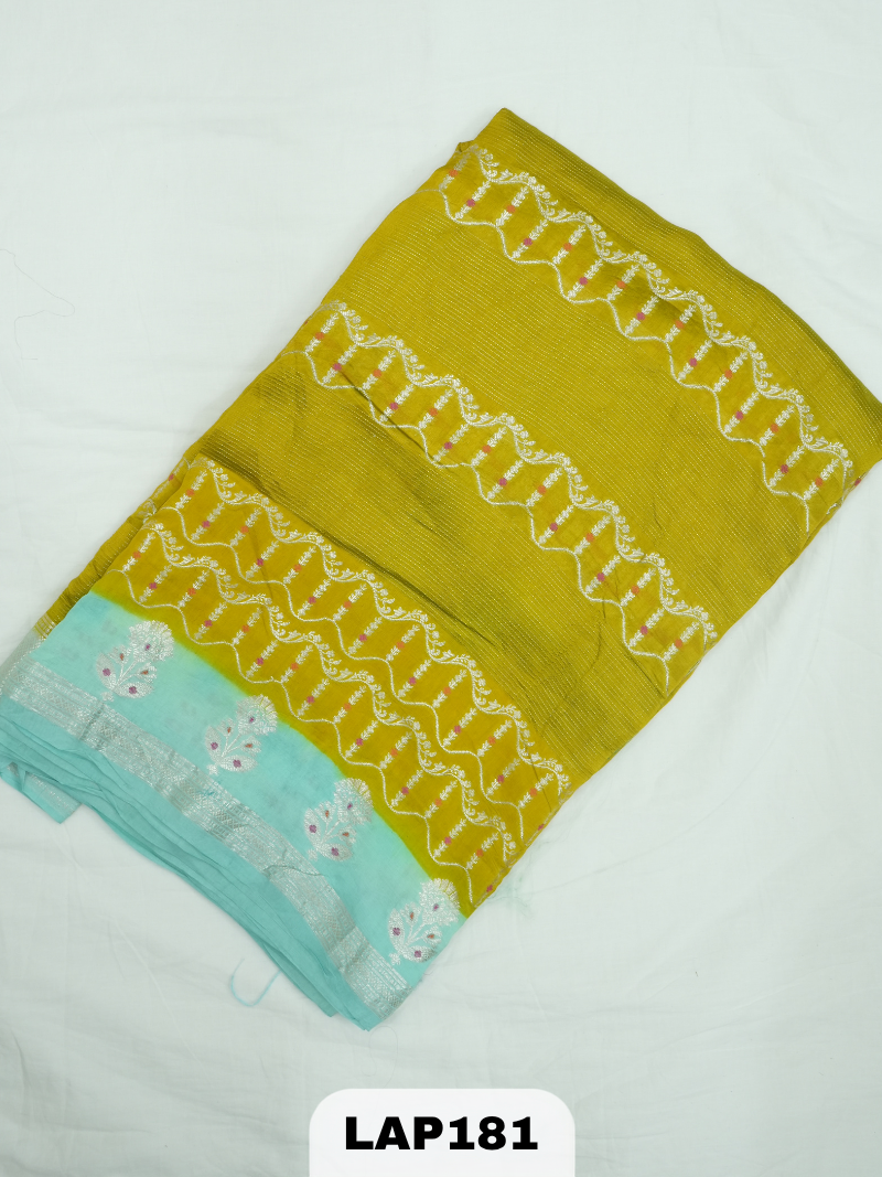 Banaras kora dupion silk saree