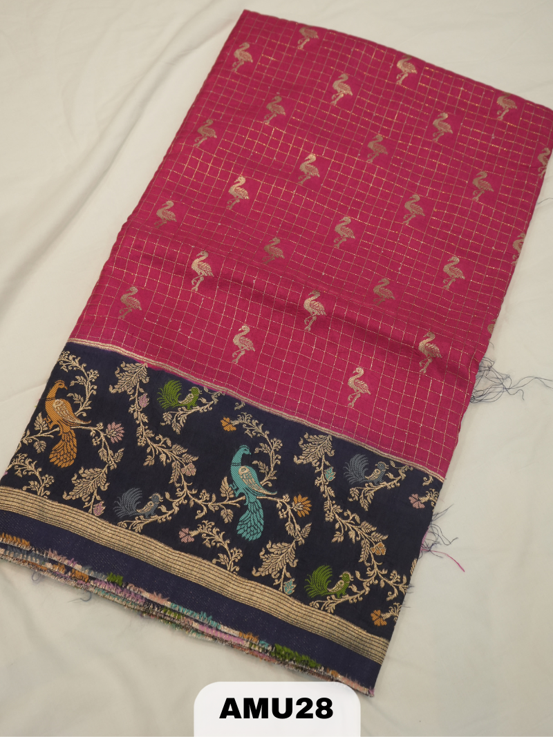 DOLA SILK SAREE WITH SATIN BORDER
