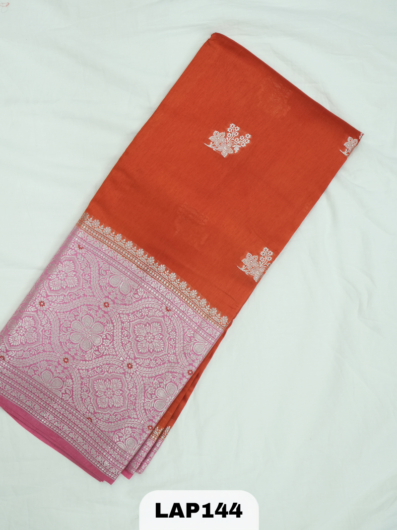 Banaras kora dupion silk saree