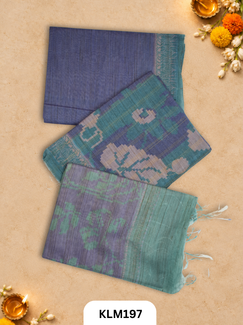 Semi Tussar Salwar Unstitched 3Pc Set