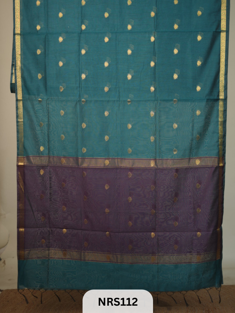 CHANDERI INSPIRED MAHESWARI SAREE
