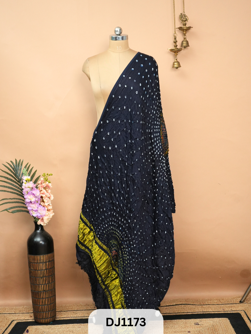BANDHANI BORDERLESS WITH LAGDI PATTA - DUPATTA