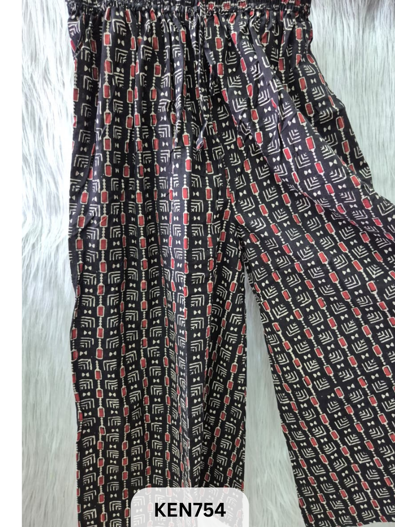 COTTON NATURAL PROCESS PALAZO (22-40INCH)