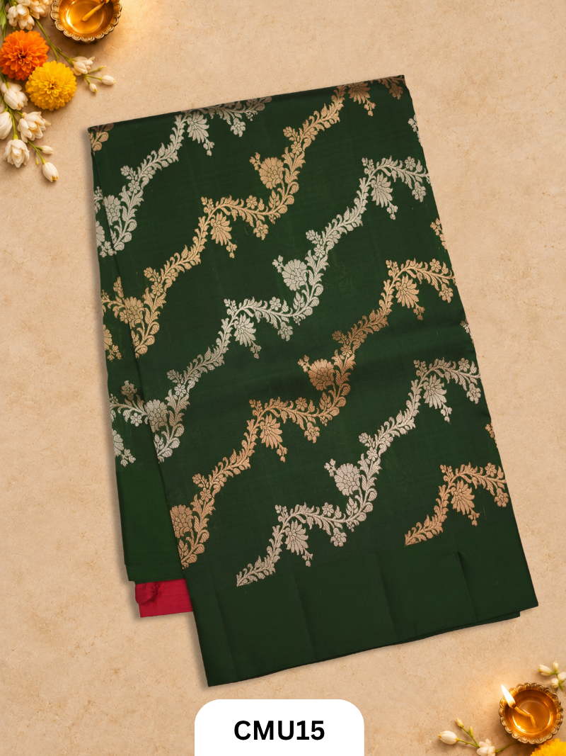 Pure Handloom Banaras Kathan Silk Saree