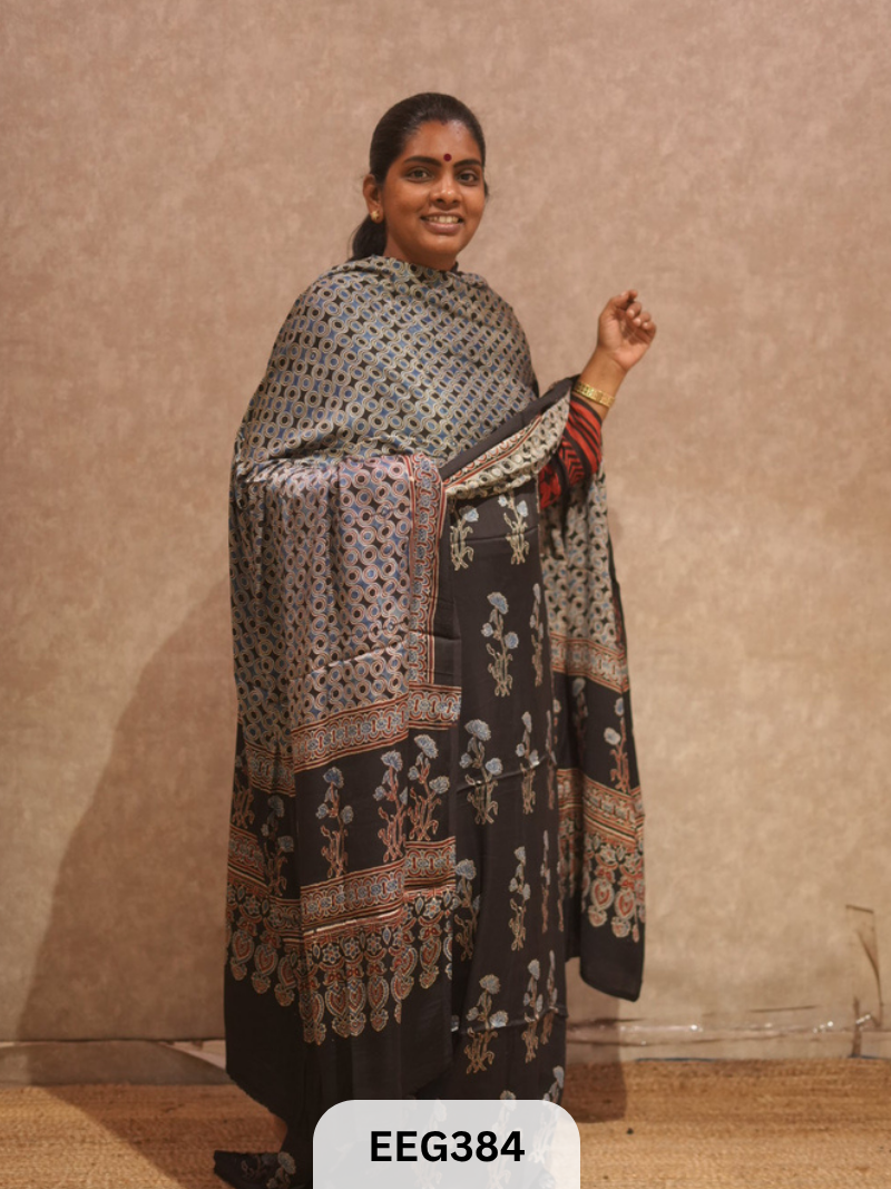 AJRAKH MODAL 2 PCS-UNSTITCHED
