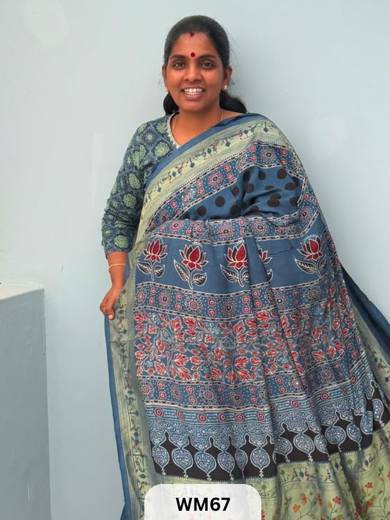 MODAL WITH PAITHANI SAREE
