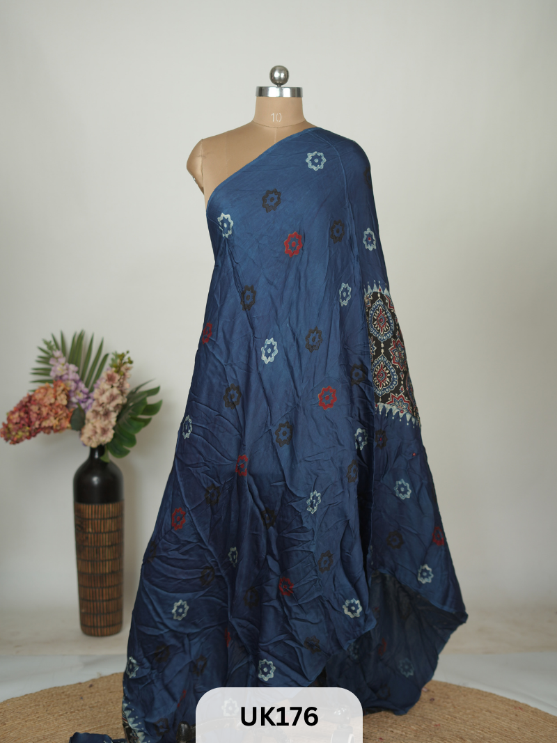 MODAL HANDBLOCK DUPATTA