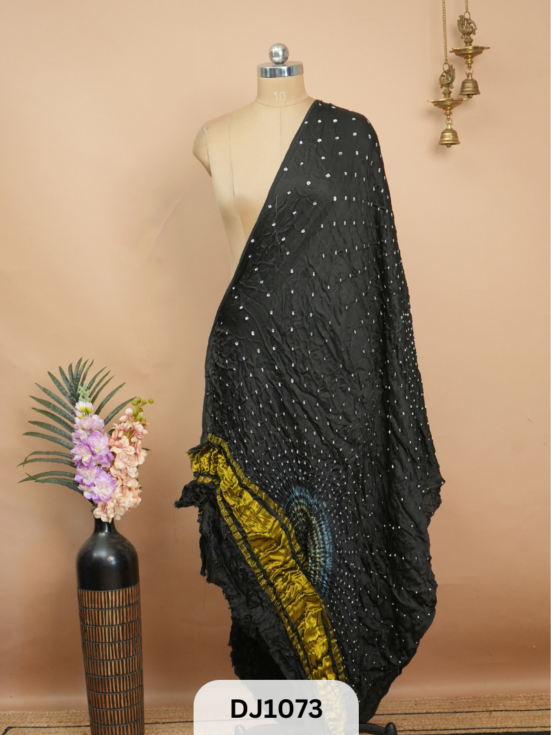 BANDHANI BORDERLESS WITH LAGDI PATTA - DUPATTA