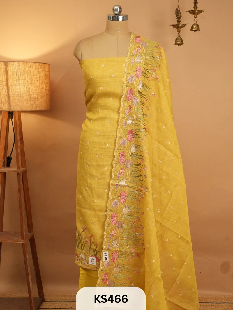 PREMIUM LINEN WITH Embroidery
