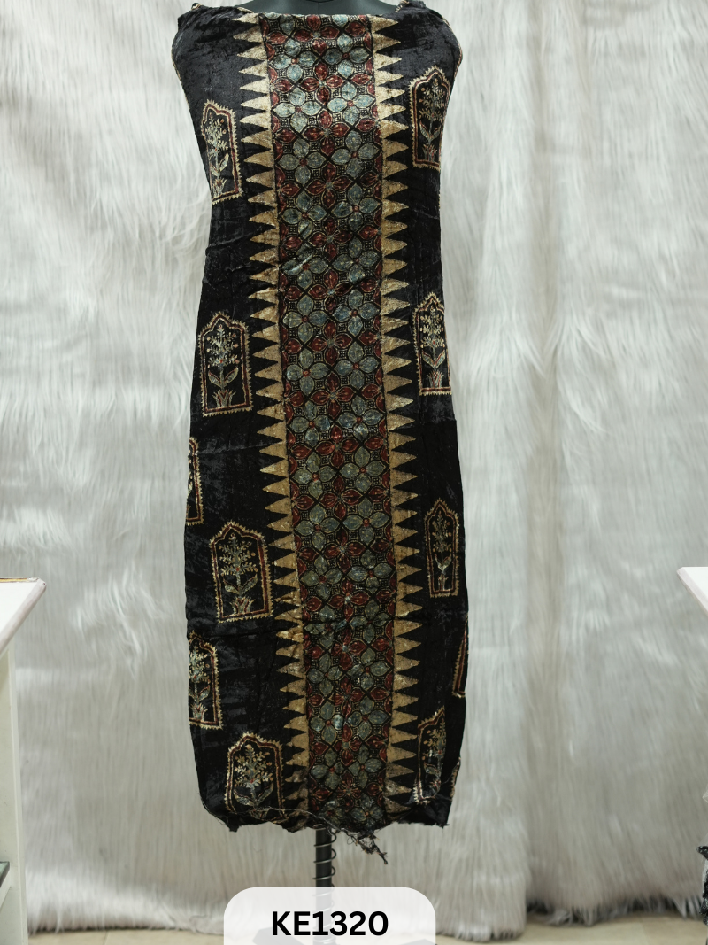 VELVET AJRAKH HANDBLOCKPRINT - 2.5MTR TOP