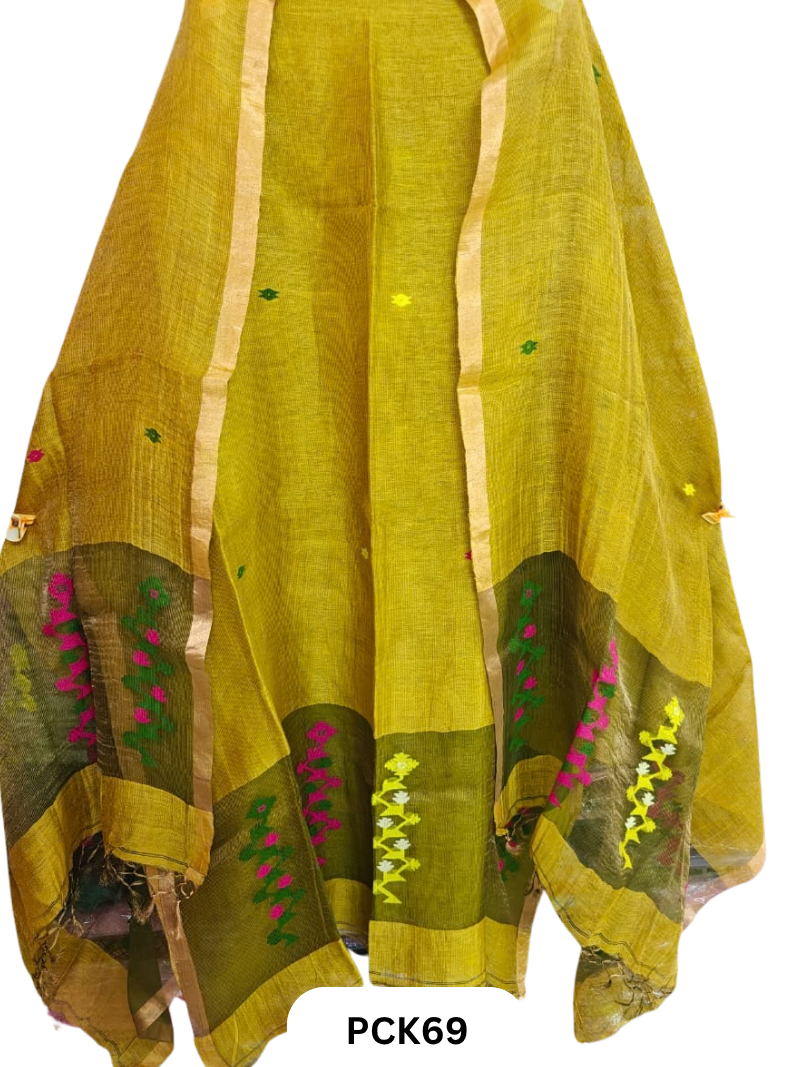 Pure Linen silk Salwar 2pcs Set