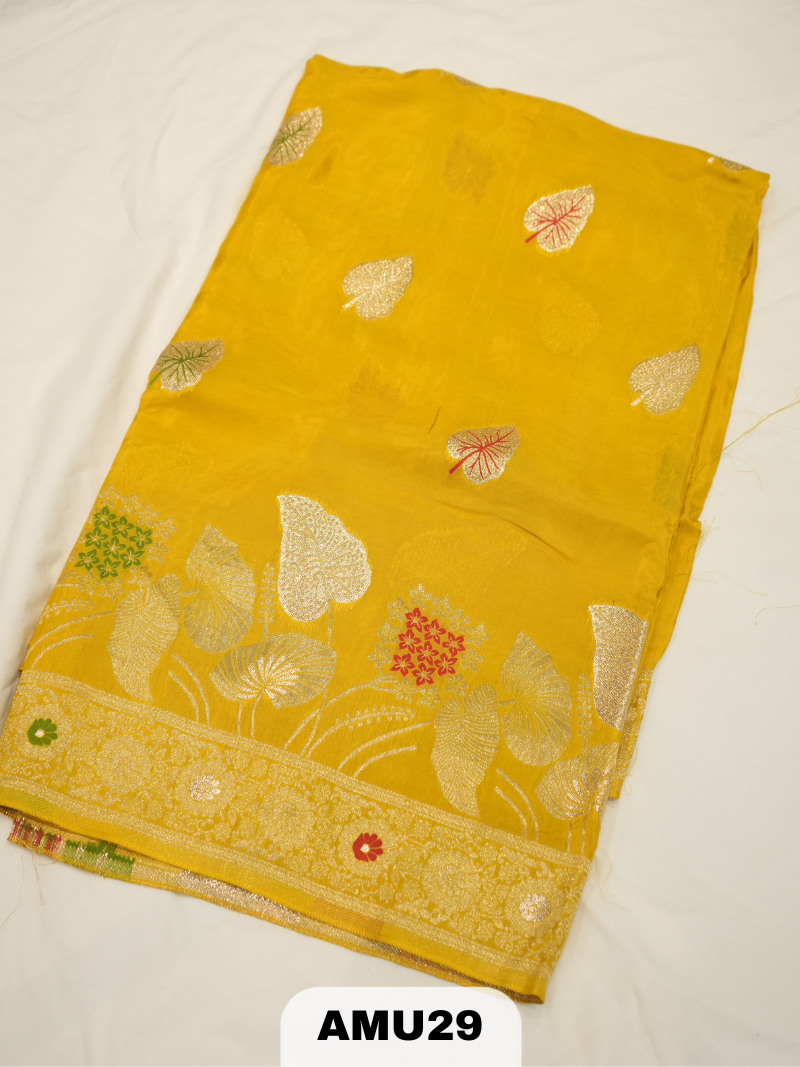 PREMIUM ORGANZA SILK SAREE WITH BORDER