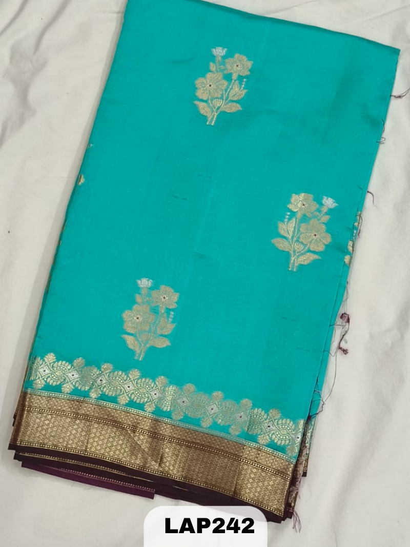 Banaras kora dupion silk saree