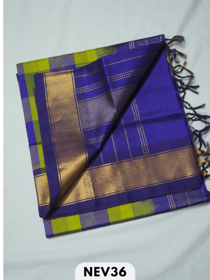 PALUM PAZHAMUM BIG CHECKS SILK COTTON SAREE