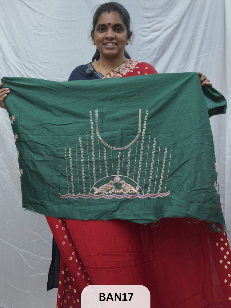 BANDHANI DESIGNER WORK WITH BANDHANI PALLU